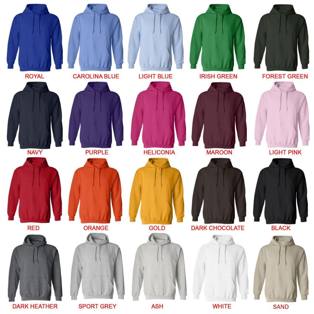 hoodie color chart - Fourth Wing Store