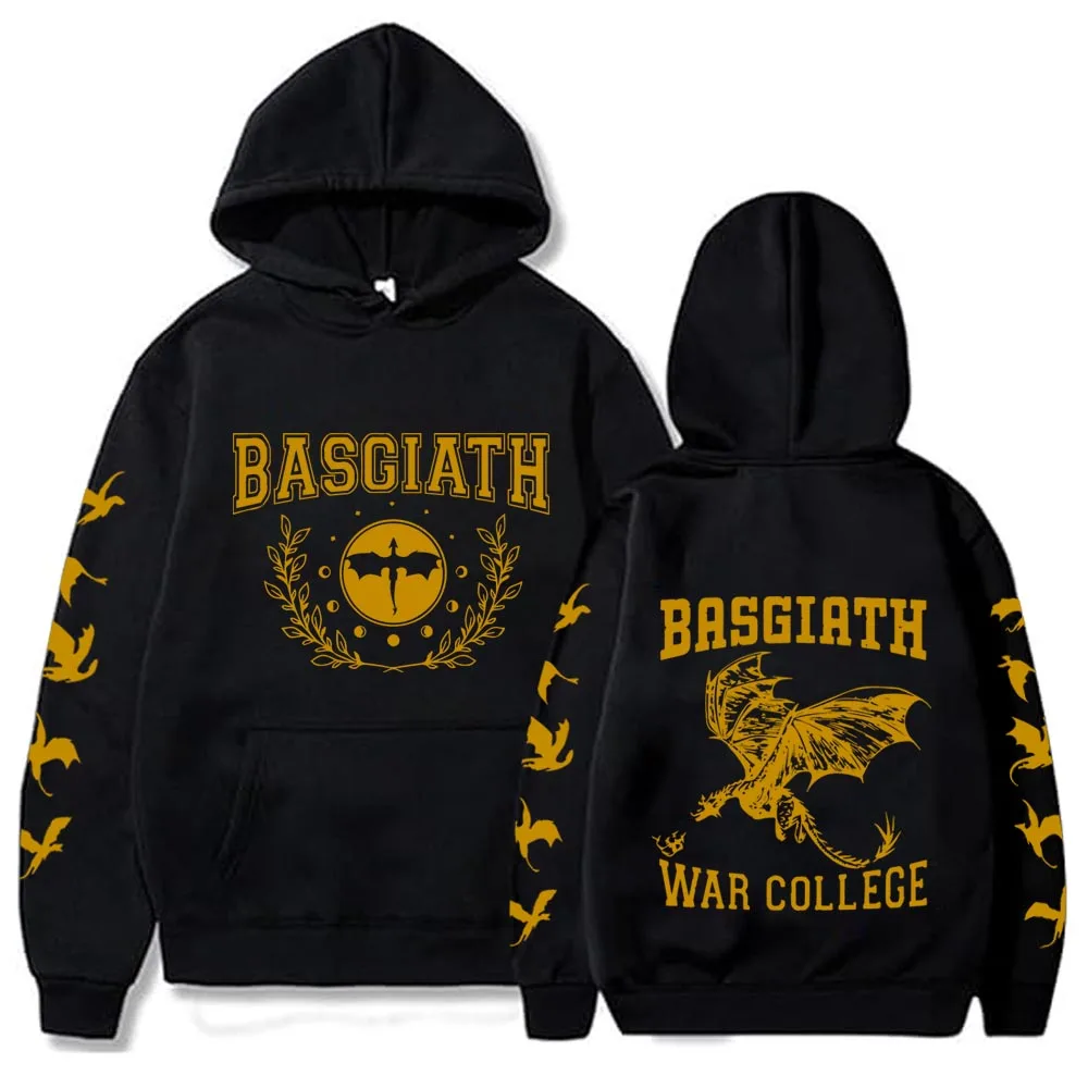 Fourth Wing Hoodie Basgiath War College Sweatshirt Dragon Rider Hoodie Women Long Sleeve Pullovers - Fourth Wing Store