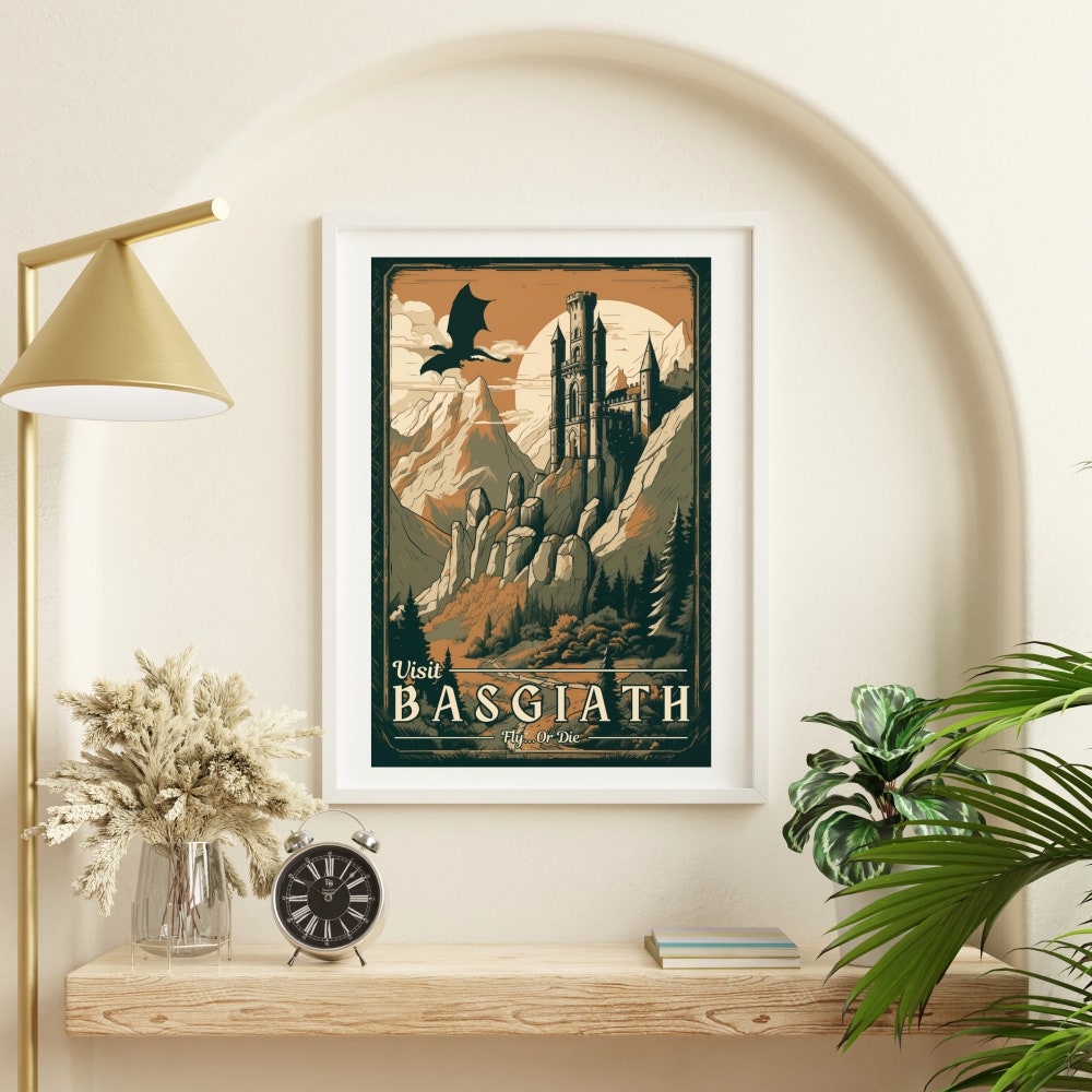 Fourth Wing Basgiath War Wall Art